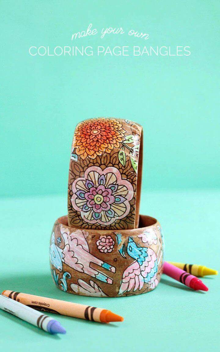 Make Mother’s Day Bracelets Using Coloring Pages