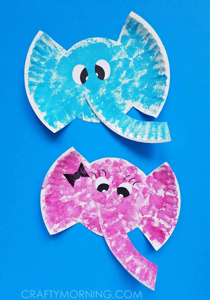 Cute Paper Plate Elephant Craft