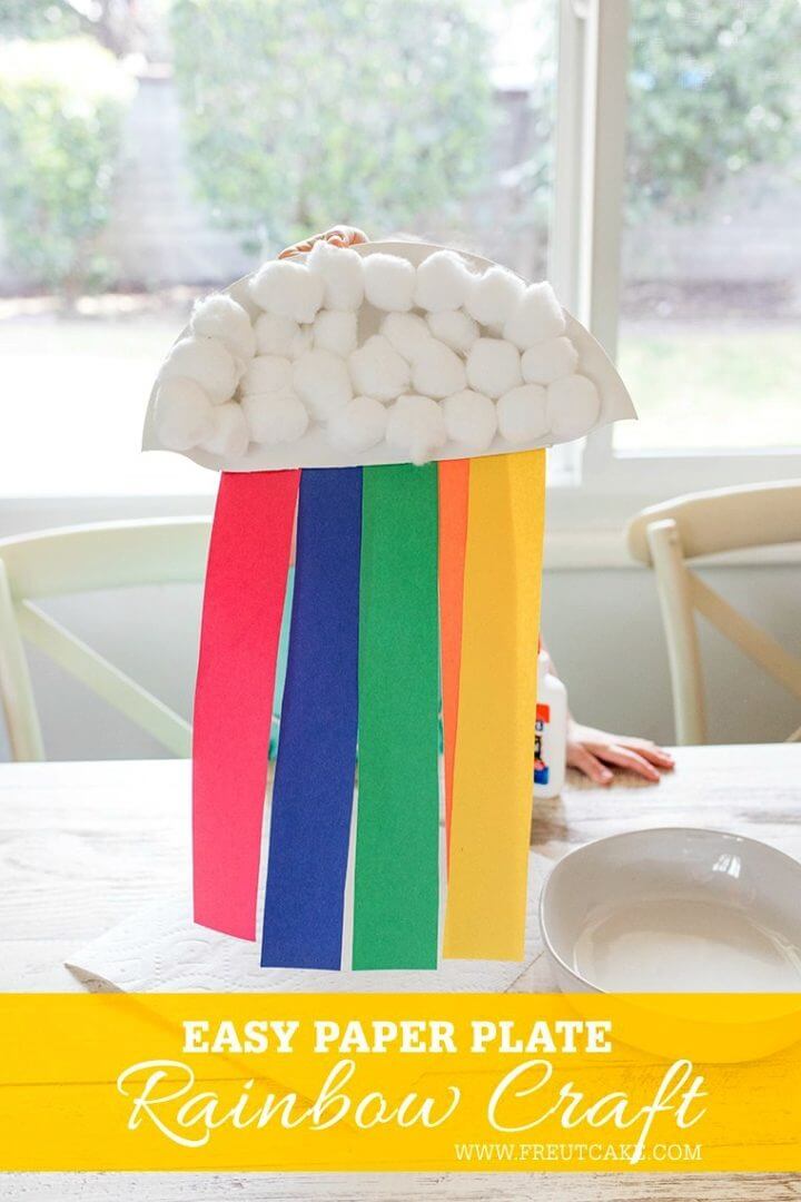 Make Paper Plate Rainbow for Kids