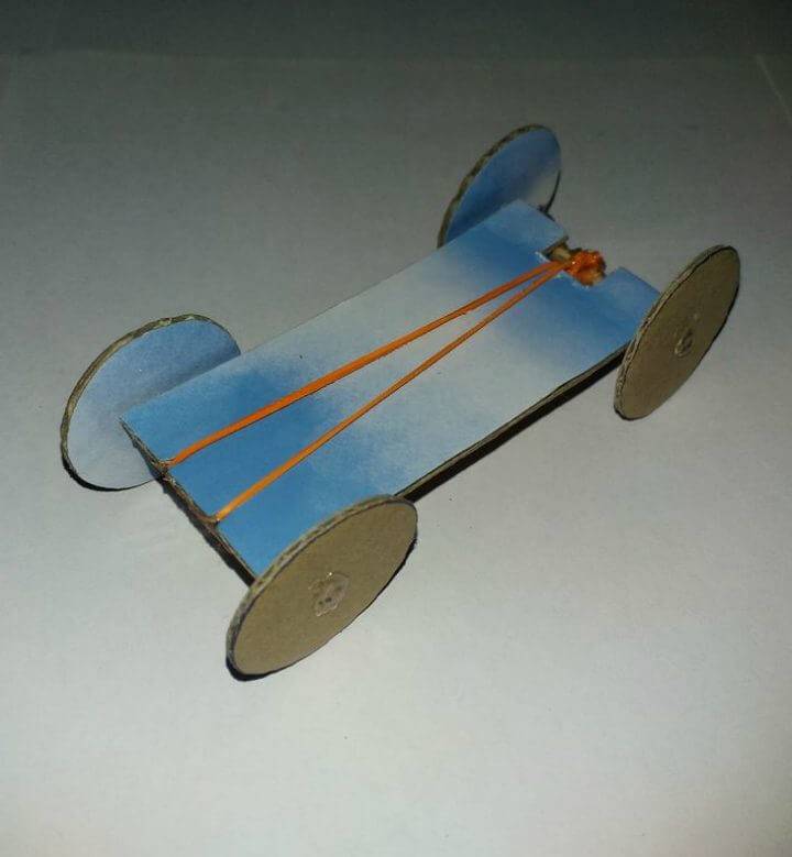 Make Your Own Cardboard Rubber Band Car