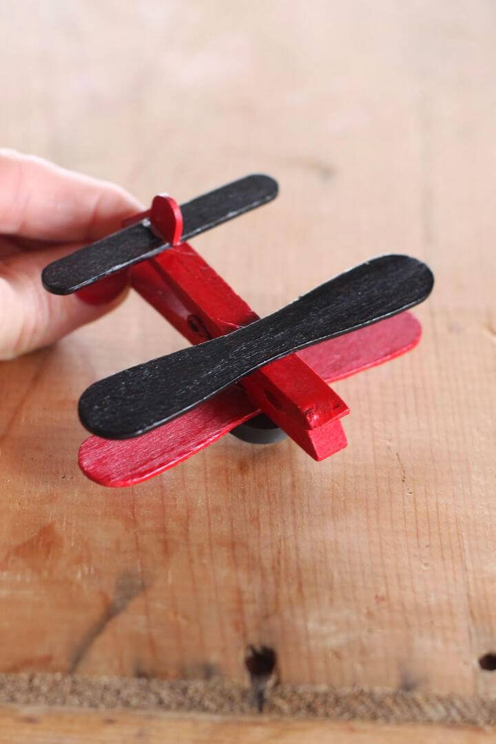 Make Your Own Clothespin Airplane