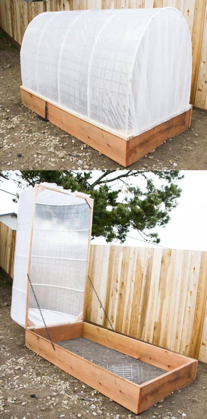 Make a PVC Pipe Covered Greenhouse Garden