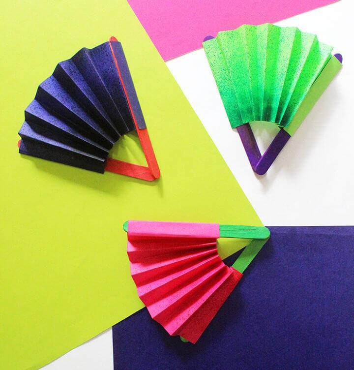 Make a Paper Fan with Blow Pens