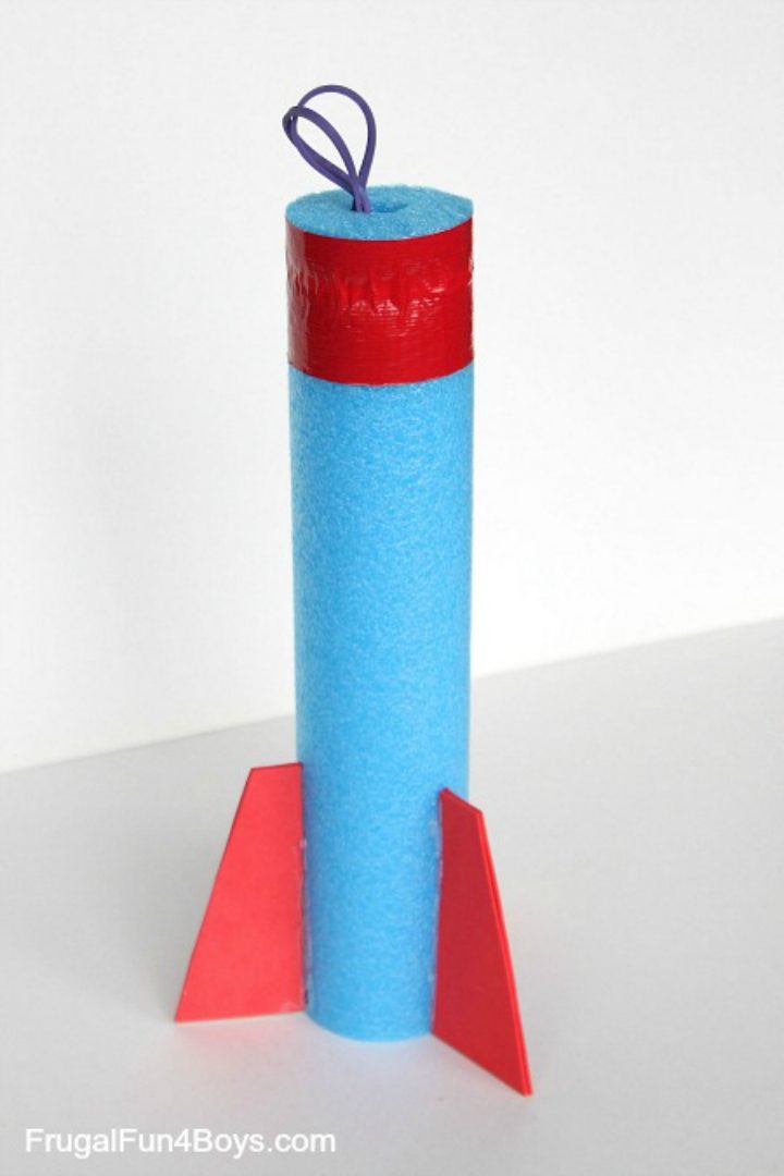 Handmade Pool Noodle Rocket Flinger