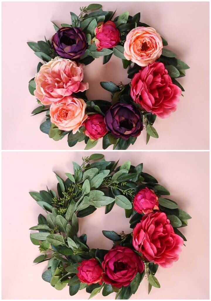 Make a Silk Flower Wreath