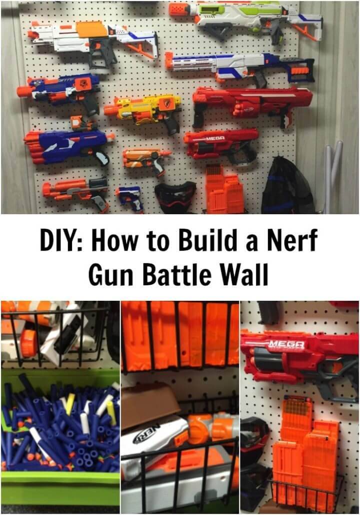 Nerf Gun Battle Wall Storage for Under 100
