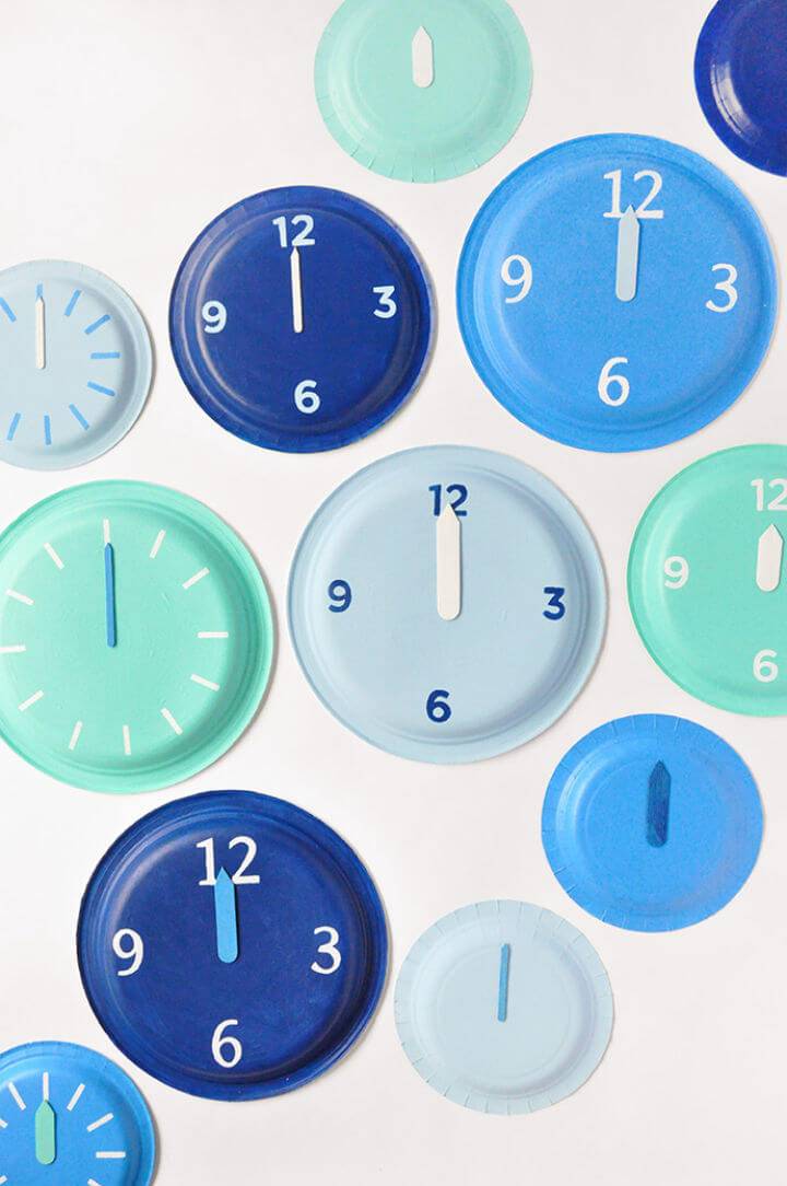 New Year’s Eve Paper Plate Clocks