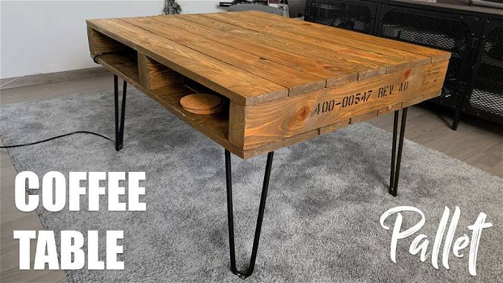 DIY Pallet Coffee Table With Storage