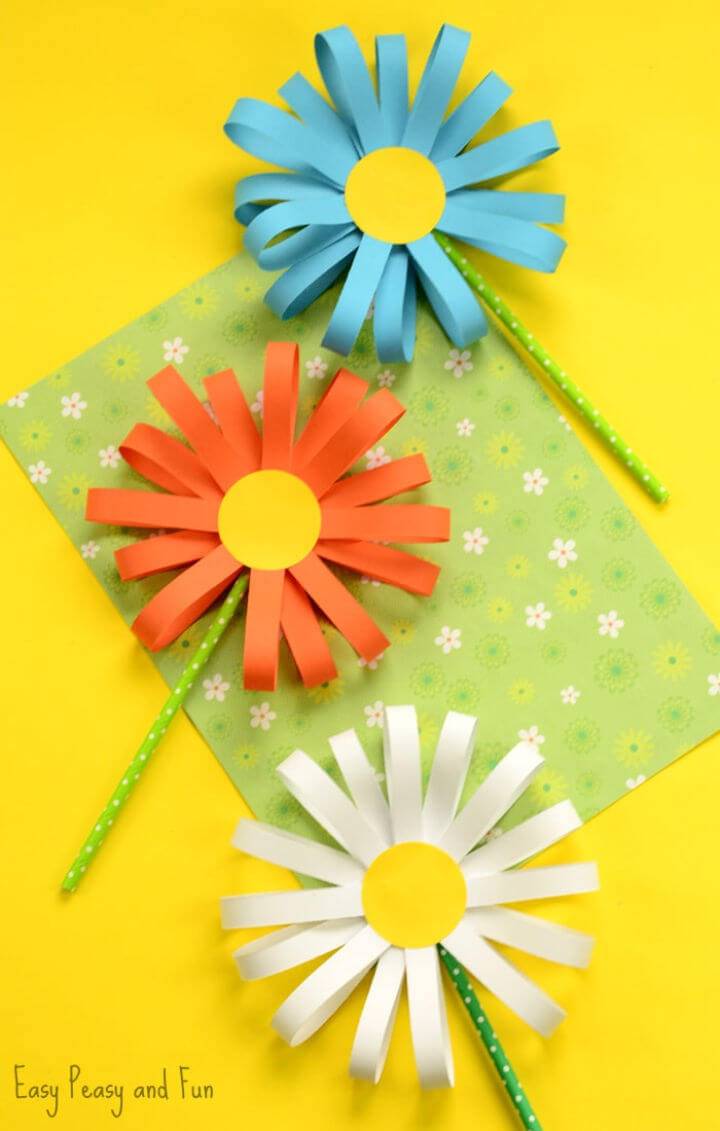 Paper Flower Craft for Kindergarteners
