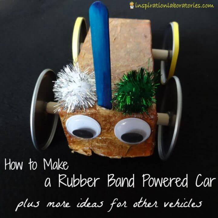 Quick DIY Rubber Band Vehicle