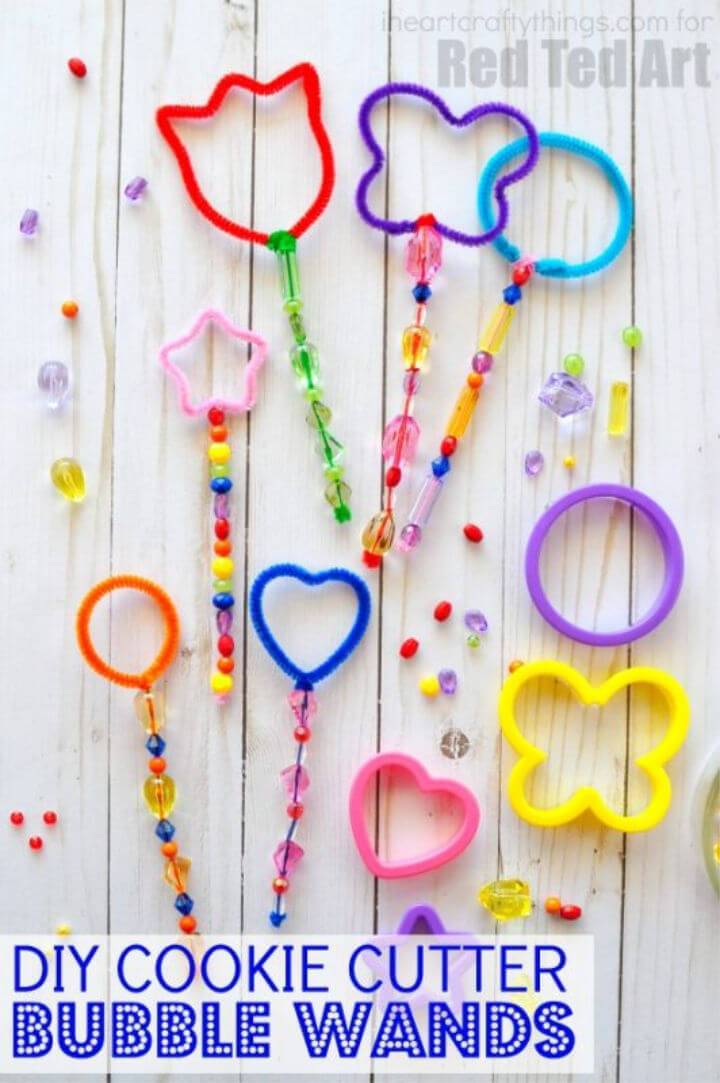 Shape Bubble Wands with Cookie Cutters