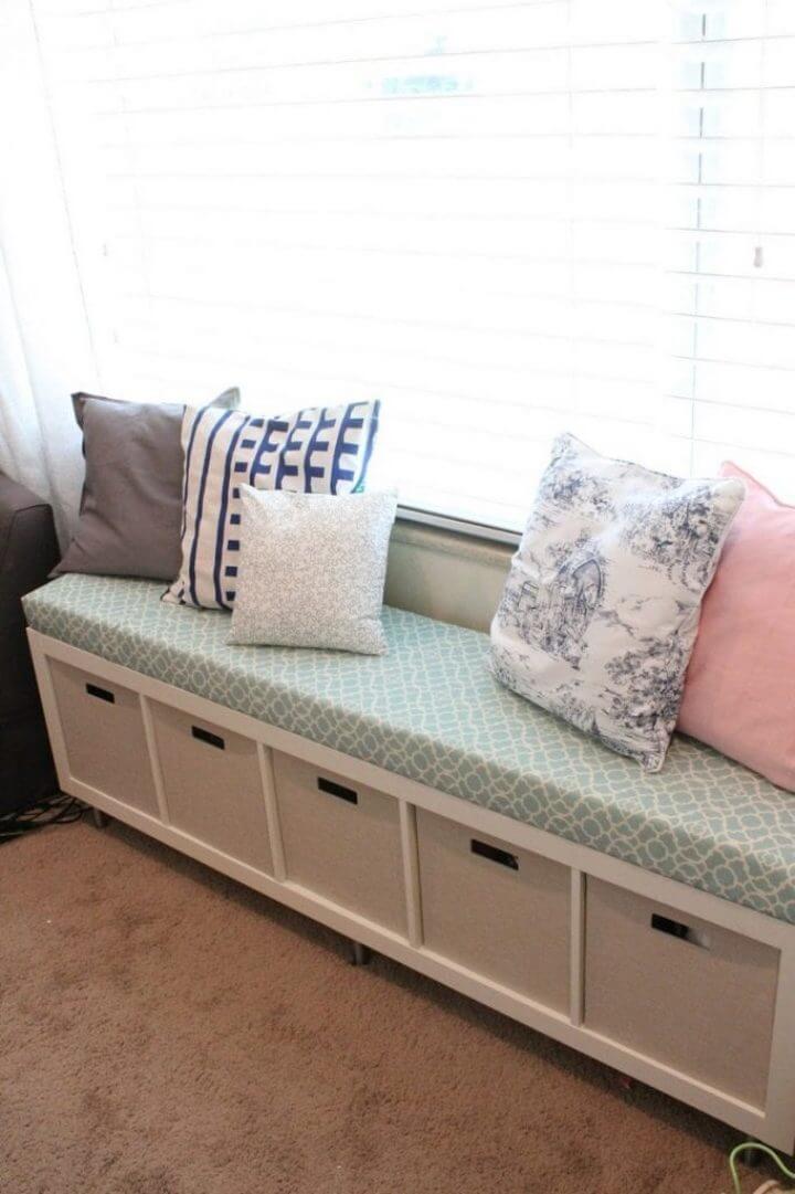 Storage Bench from a Repurposed Bookshelf