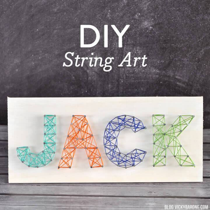 String Art with Embroidery Floss