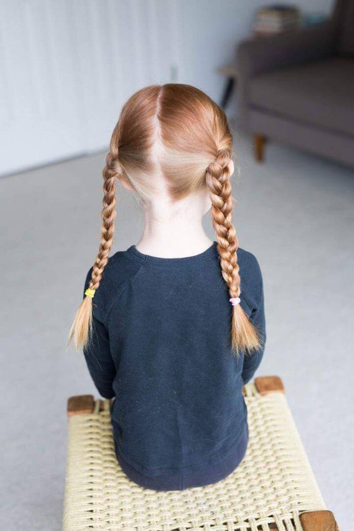 Two Braids Little Girl Hairstyle
