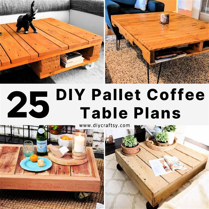 pallet coffee table plans