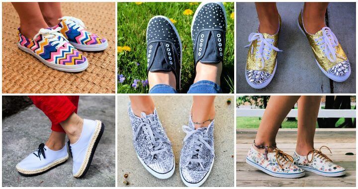 31 Easy Diy Sneakers Makeover Ideas - Diy Crafts