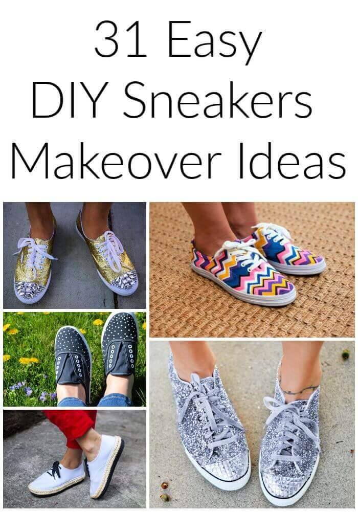 31 Easy DIY Sneakers Makeover Ideas – DIY Fashion, diy shoes paint, diy galaxy shoes, diy glitter shoes, diy boots makeover