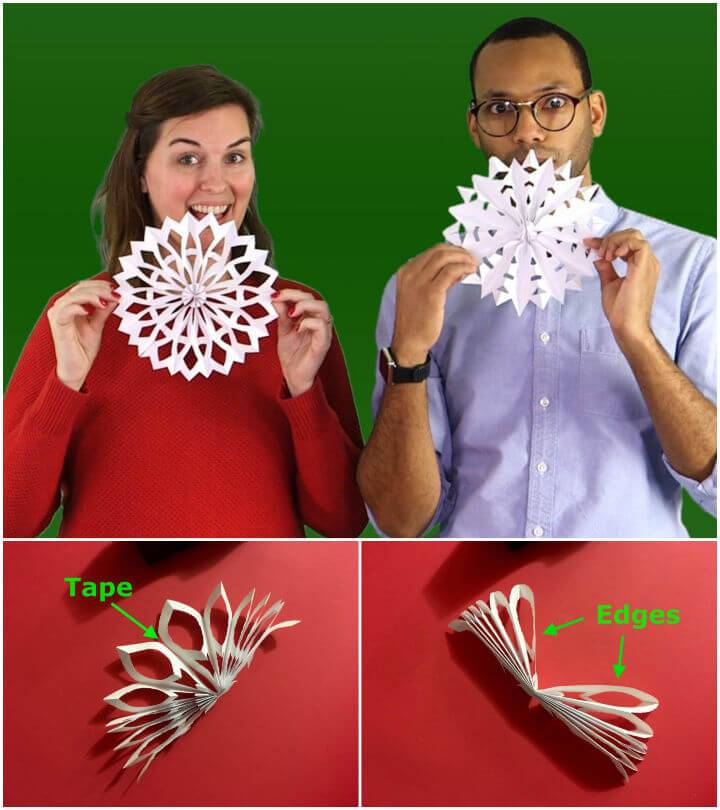 3D Paper Snowflakes in 5 Easy Steps