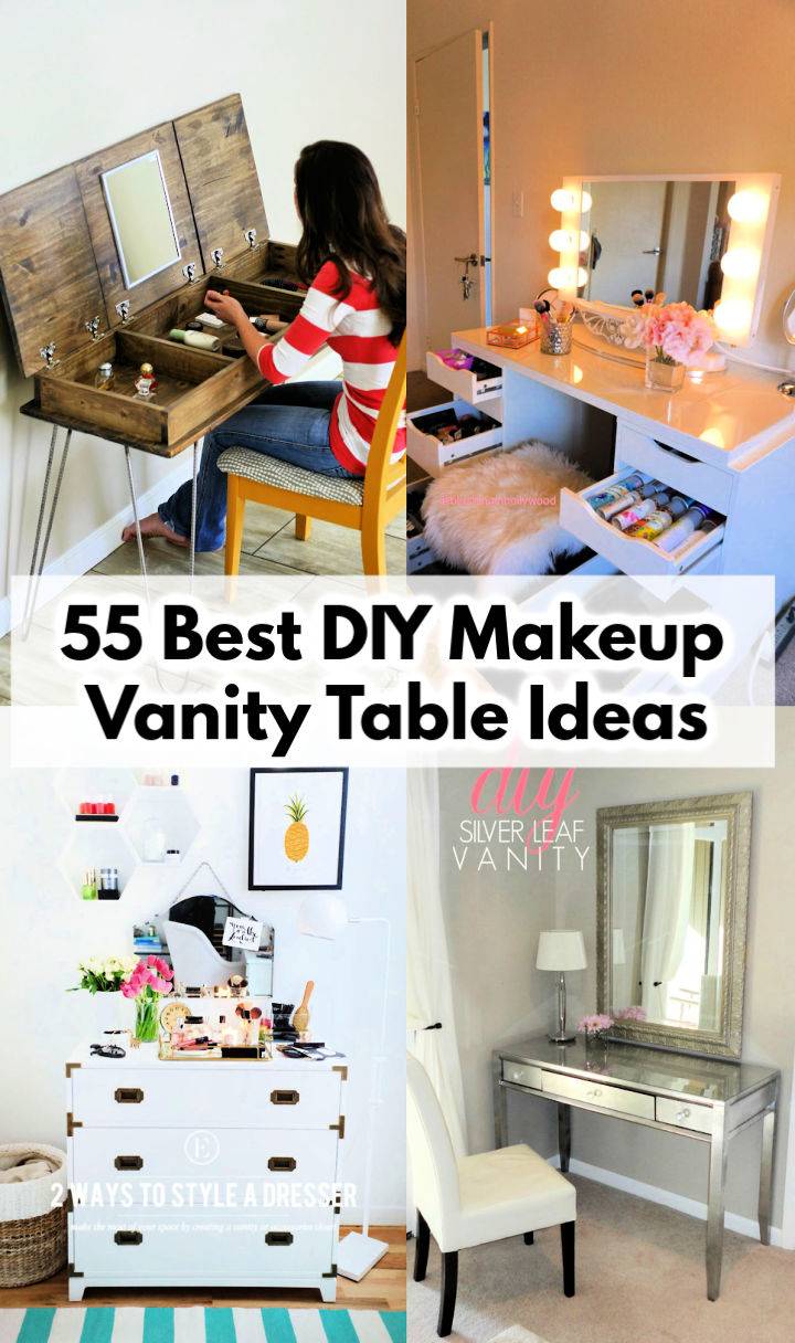 55 DIY Makeup Vanity Table Ideas DIY Vanity Ideas