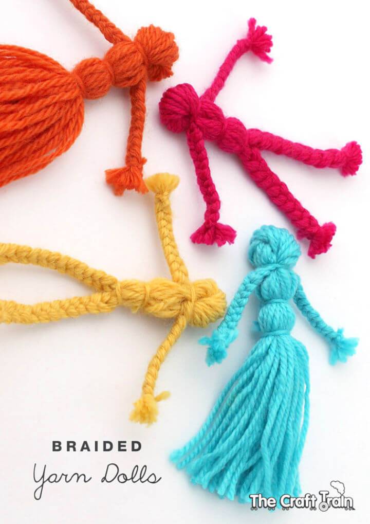 Awesome DIY Braided Yarn Dolls