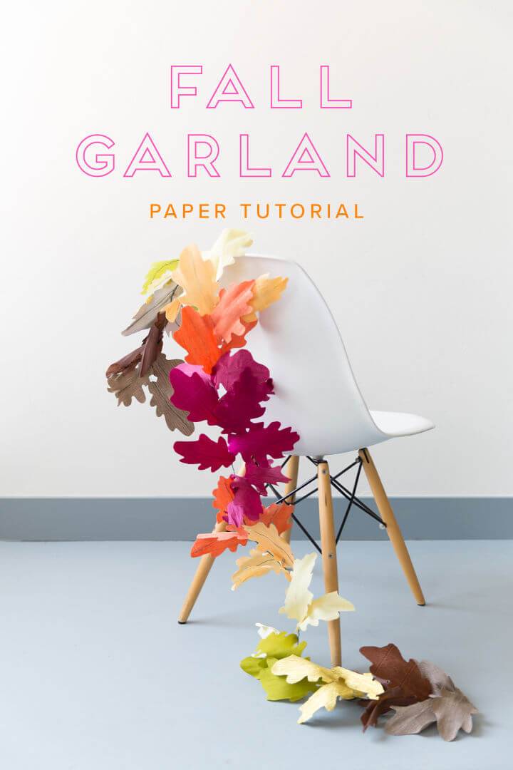 Awesome DIY Paper Leaf Fall Garland