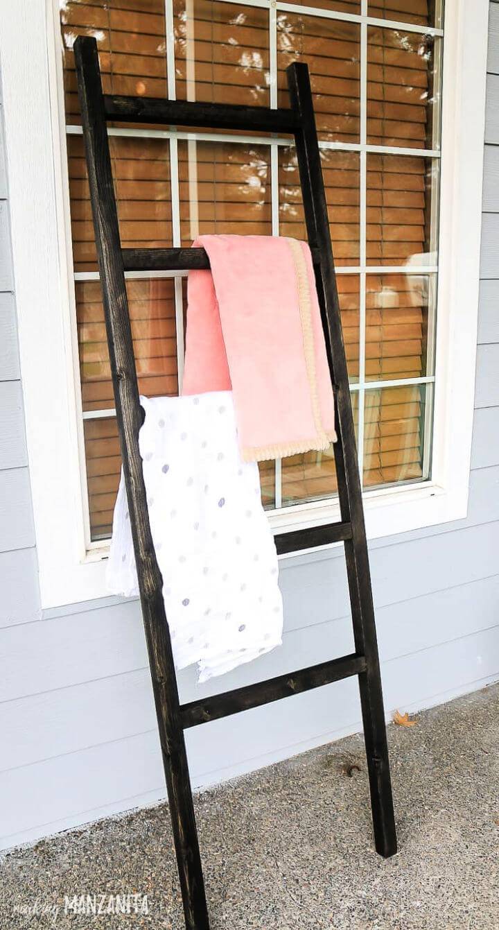 Baby Blanket Ladder For Modern Farmhouse Nursery