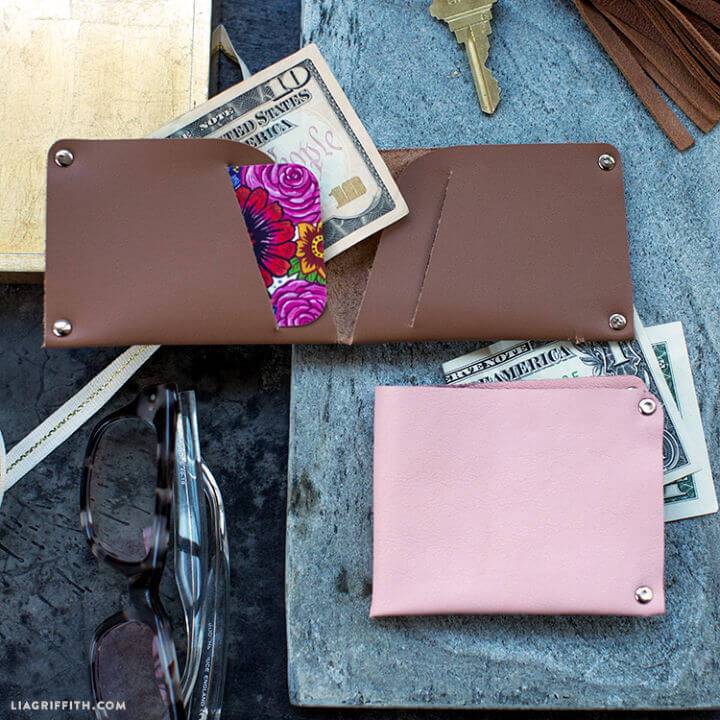 Beautiful DIY Leather Wallet