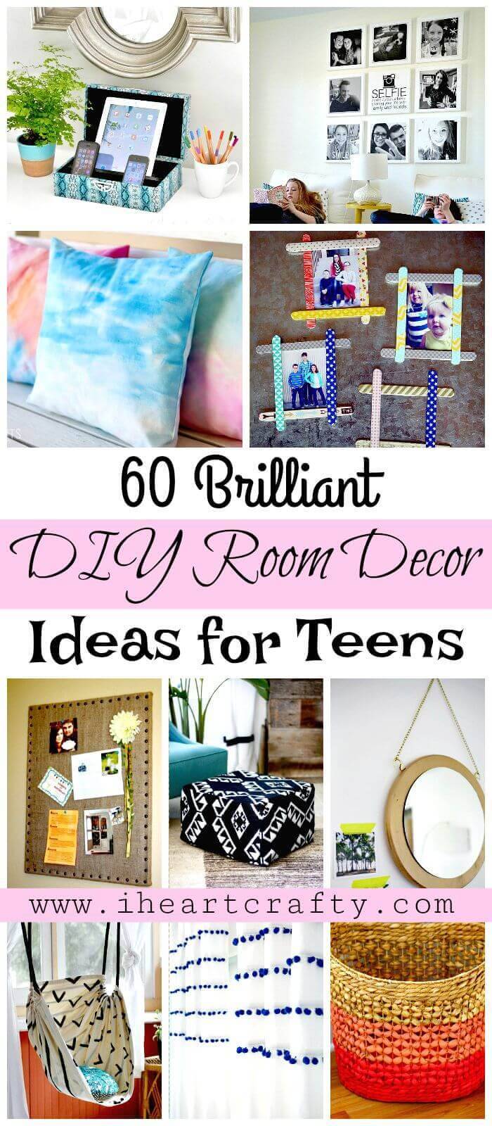 60 Brilliant Diy Room Decor Ideas For Teens Crafts - Cool Diy Room Decor Ideas