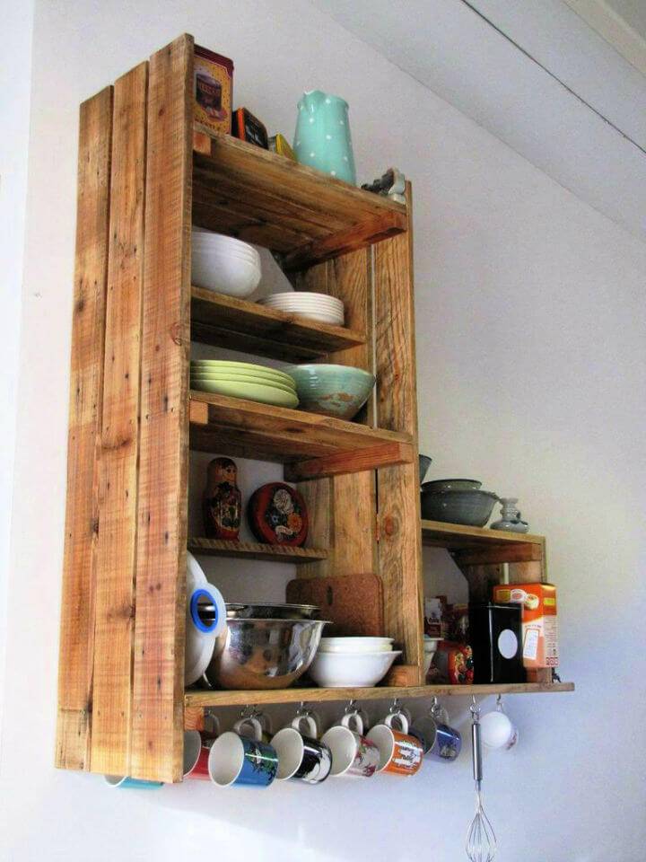 Inexpensive Pallet Wood Kitchen Cabinet