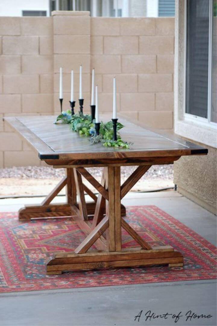 Build Your Own Outdoor Dining Table