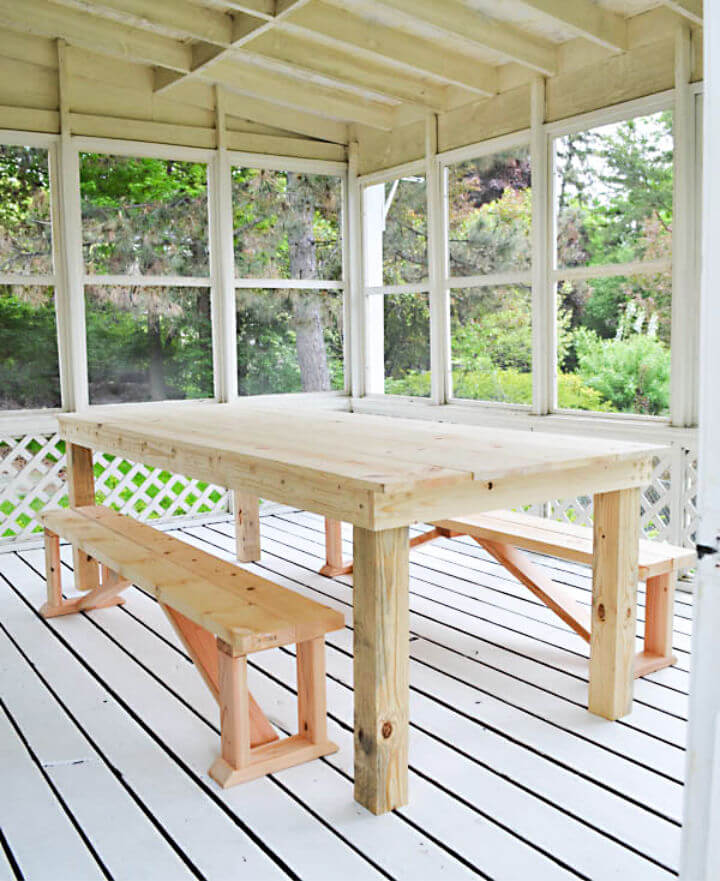 Build a 75 Outdoor Dining Table