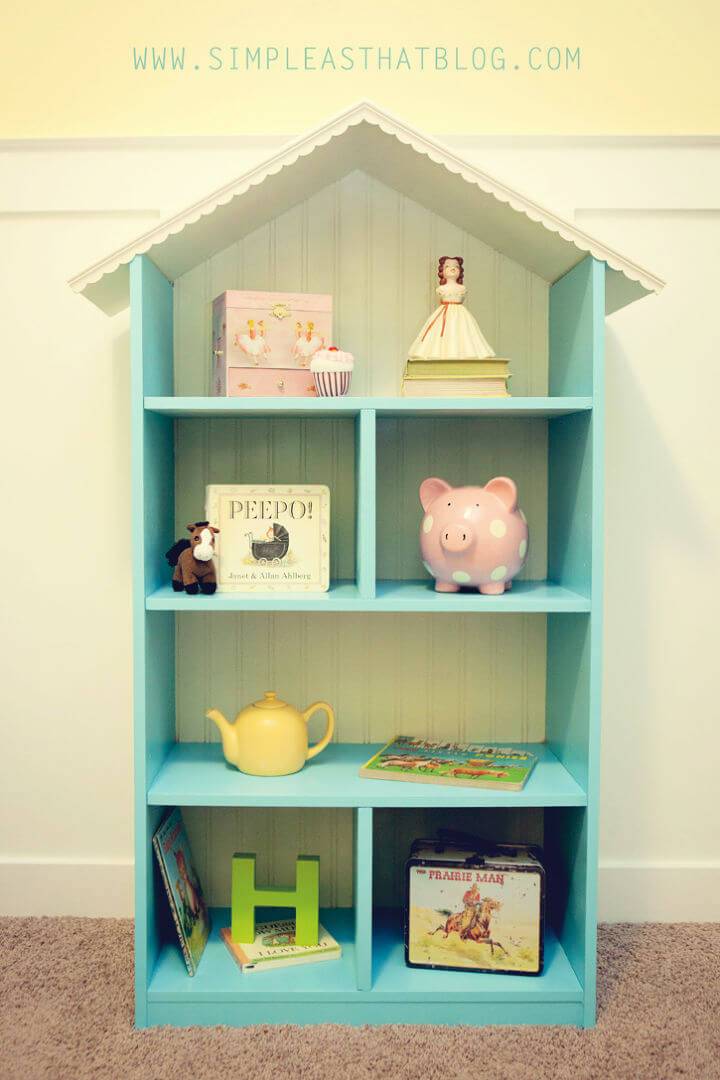 Making a Dollhouse Bookshelf for Kids