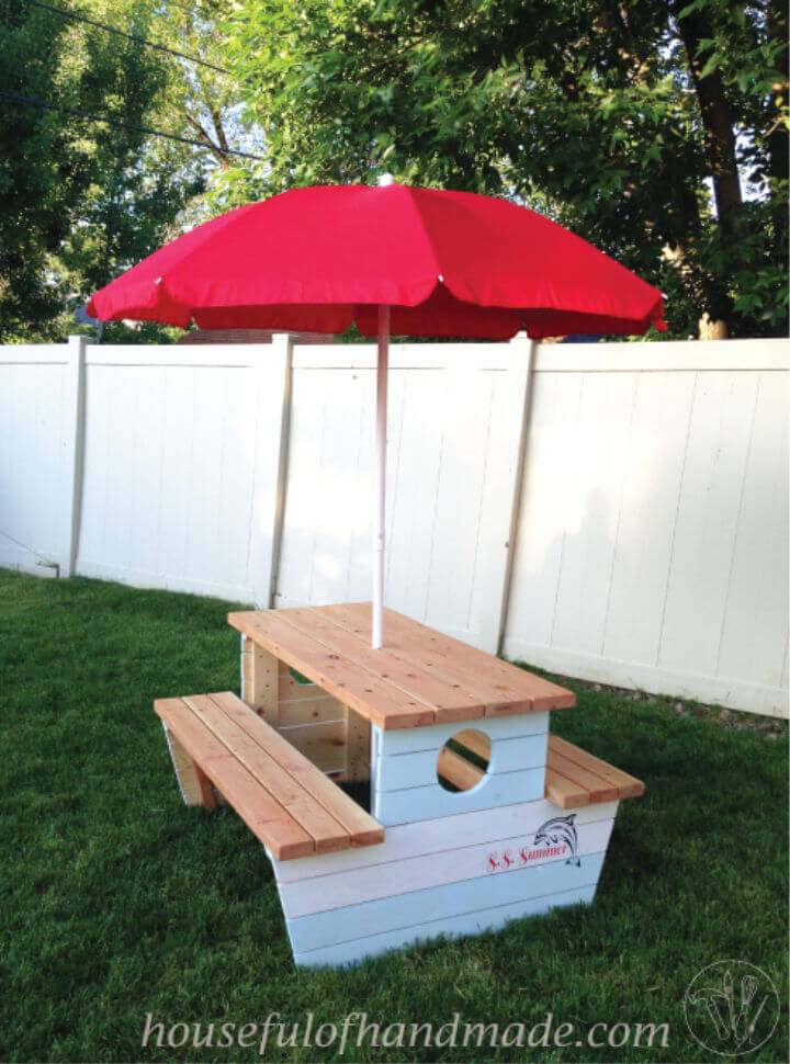 Build a Nautical Picnic Table for Bigger Kids