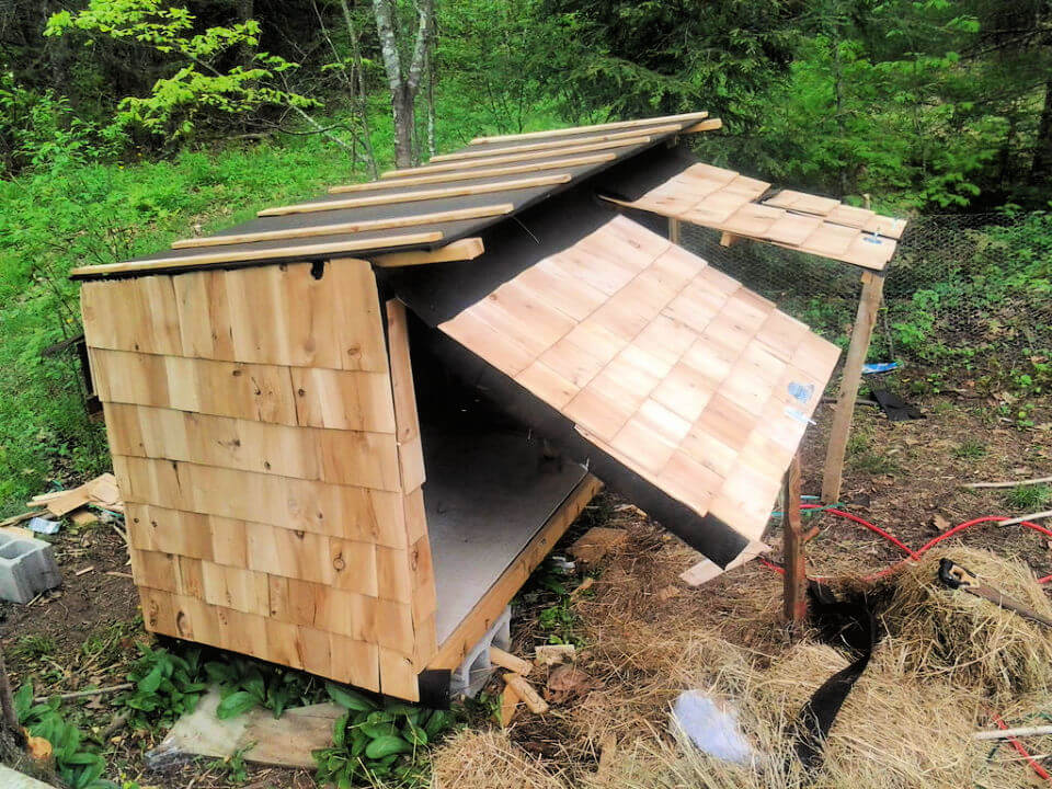 パレット鶏小屋を構築