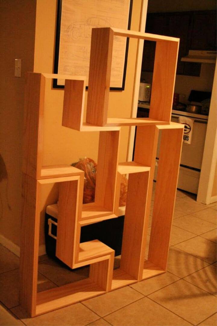 Build a Tetris DVD Shelf at Home