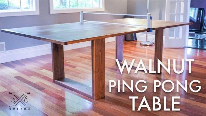Build a Walnut Ping Pong Table