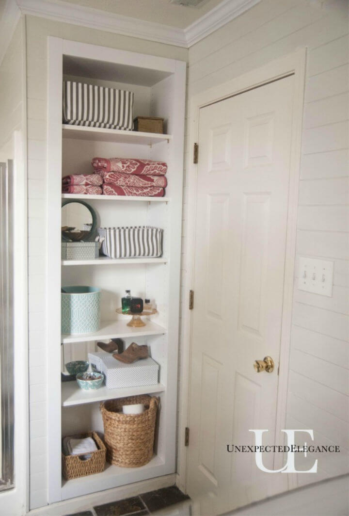 Built in Shelving for Bathroom