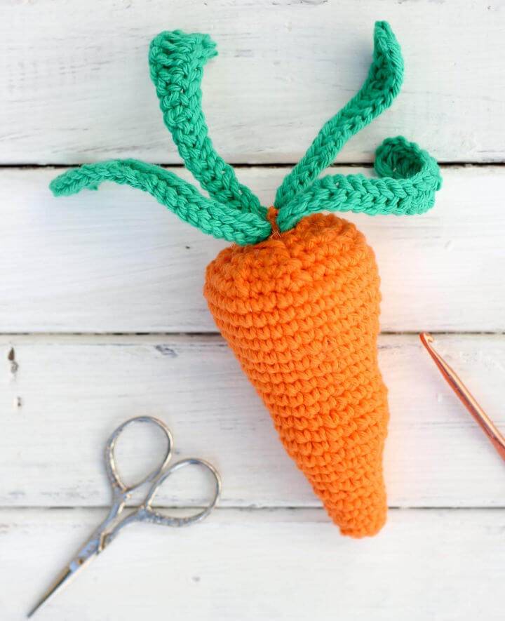 Crochet Carrot Baby Toy Free Pattern
