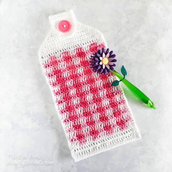 Crochet Cotton Yarn Hand Towel Free Pattern