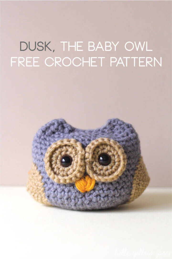 Crochet Dusk Baby Owl Toy Free Pattern