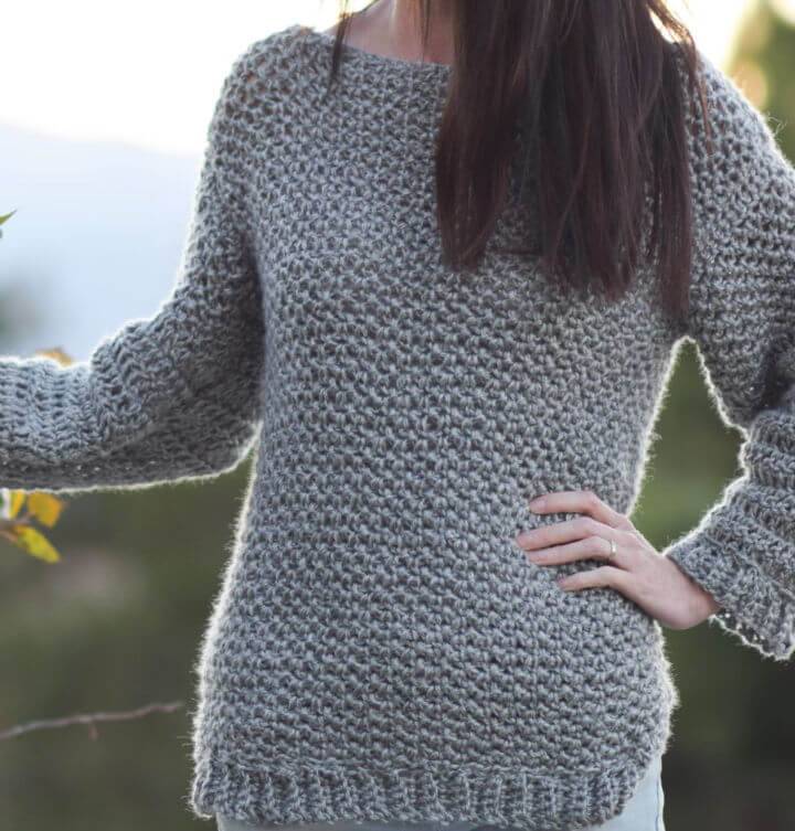 Crochet Knit like Sweater Free Pattern
