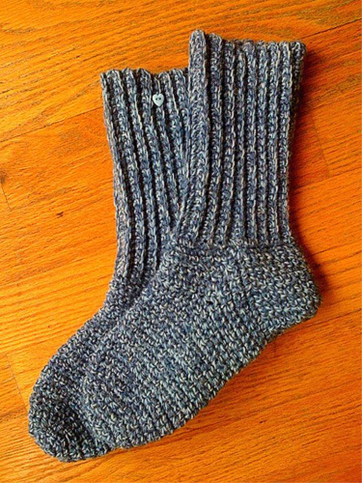 Crochet Socks for Men Free Pattern