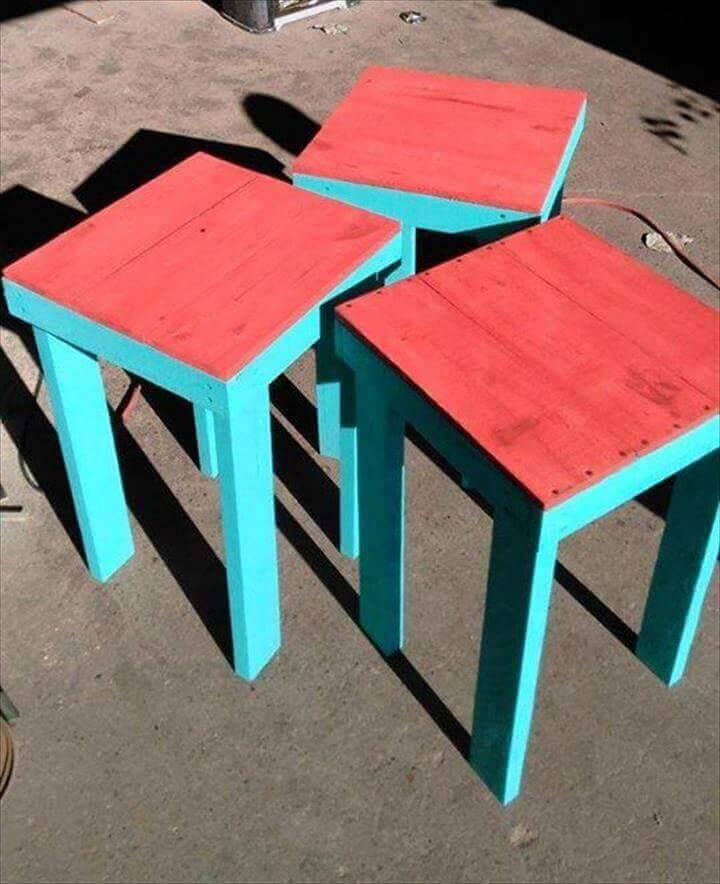 Cute Pallet End Tables