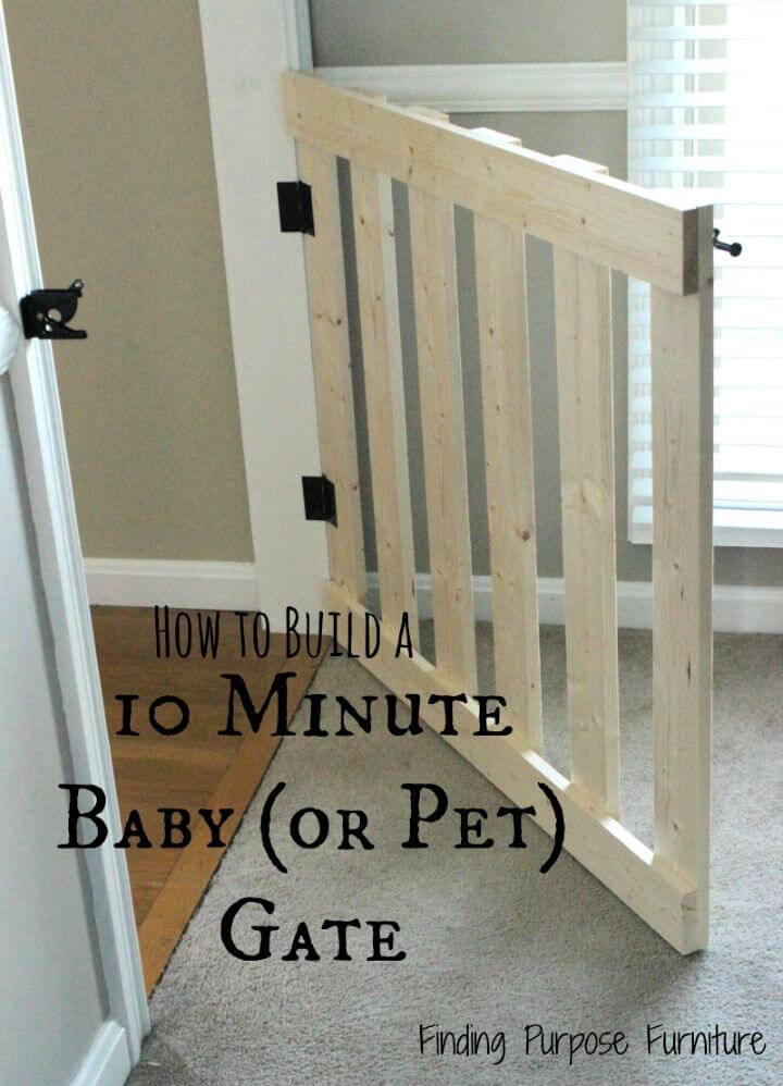 DIY 10 Minute Baby Gate