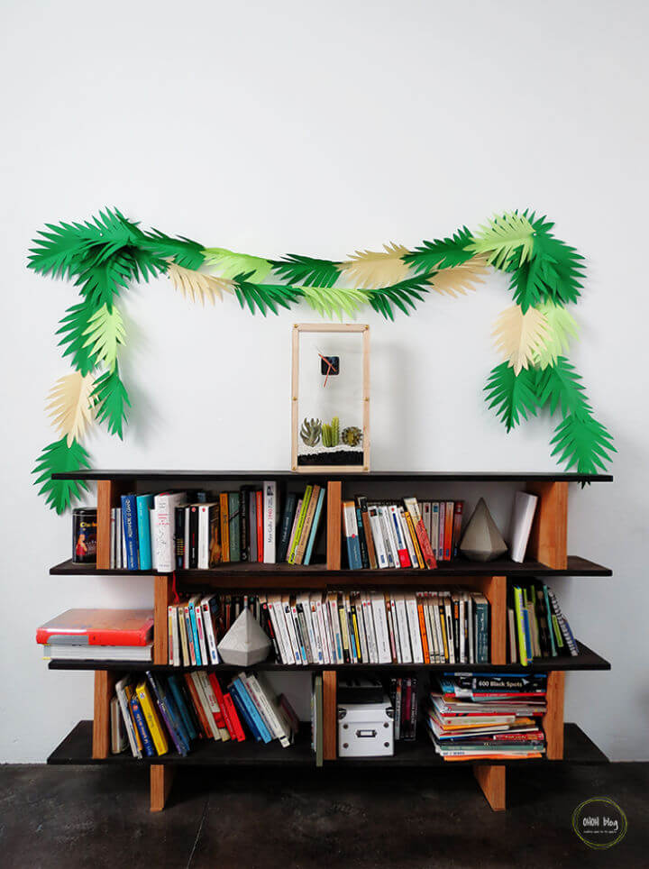 DIY 30 Minutes Paper Leaves Garland