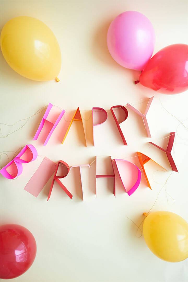 How to Create a 3D Birthday Banner