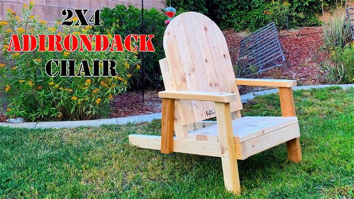 DIY Adirondack Chair Out Of 8 2x4s