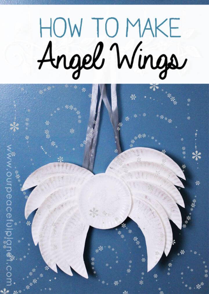 DIY Angel Wings Using Paper Plates