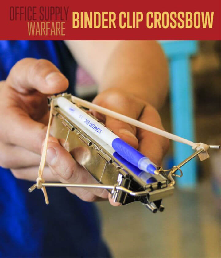 Binder Clip Office Supply Crossbow