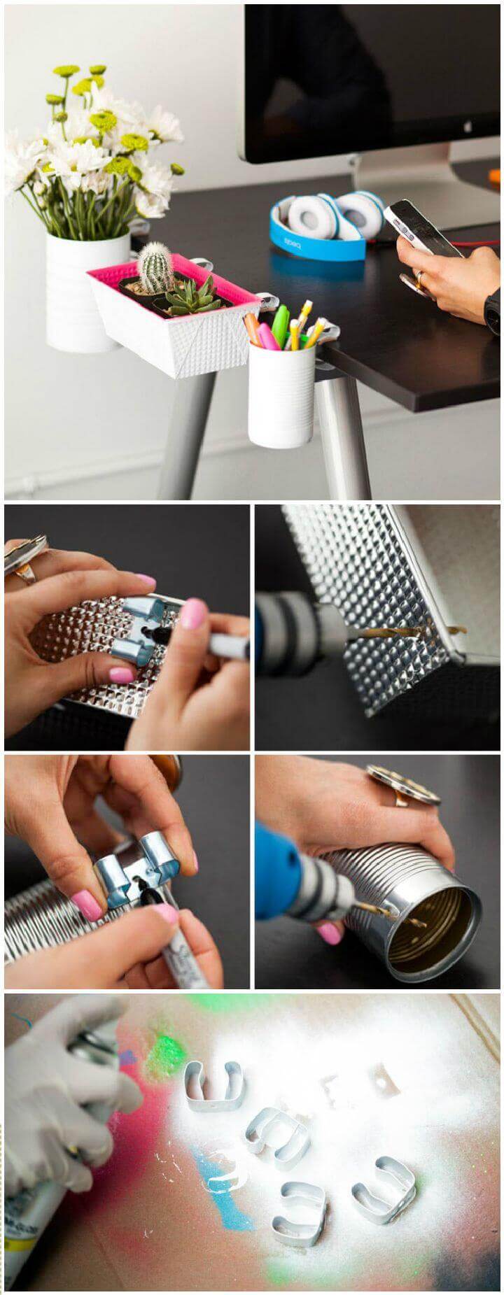 DIY CLIP-ON DESK ORGANIZERS